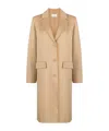 P.a.r.o.s.h Tailored Coat With Notched Lapels And Rear Vent In Neutral