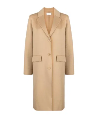 P.a.r.o.s.h Long-sleeved Coat In Beige