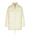 P.a.r.o.s.h Last Cream Wool Blend Down Jacket In White