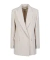 P.a.r.o.s.h Double-breasted Blazer In White