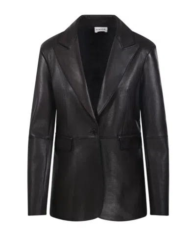 P.A.R.O.S.H LONG-SLEEVED LEATHER JACKET