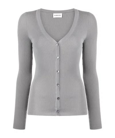 P.A.R.O.S.H LONG-SLEEVED RIB CARDIGAN