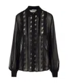 P.a.r.o.s.h Long-sleeved Shirt In Black