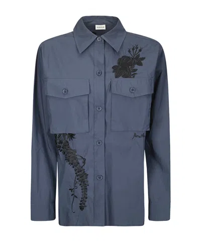 P.a.r.o.s.h Long-sleeved Shirt In Blue