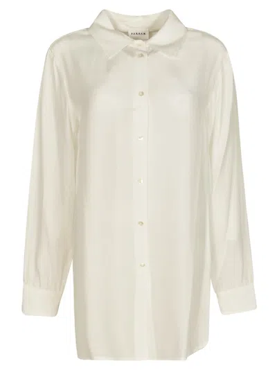 P.a.r.o.s.h Long-sleeved Shirt In Cream