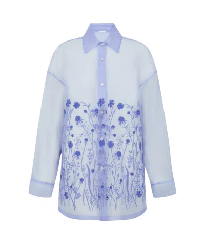 P.a.r.o.s.h Long-sleeved Shirt In White