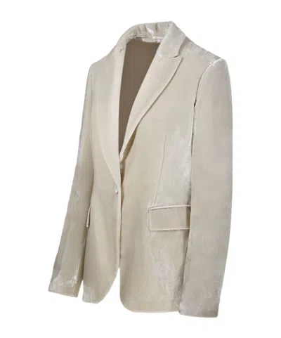 P.a.r.o.s.h Long-sleeved Suit Coat In Nude