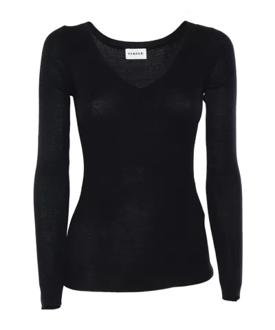 P.a.r.o.s.h Long-sleeved Sweater In Black