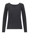 P.a.r.o.s.h Ribbed V-neck Long Sleeve Knitwear In Black