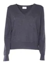 P.a.r.o.s.h Gray Sweater In Black