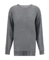 P.a.r.o.s.h . Crewneck Knitted Jumper In Gray