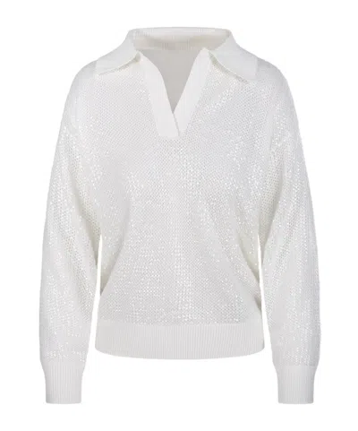 P.a.r.o.s.h Long-sleeved Sweater In White
