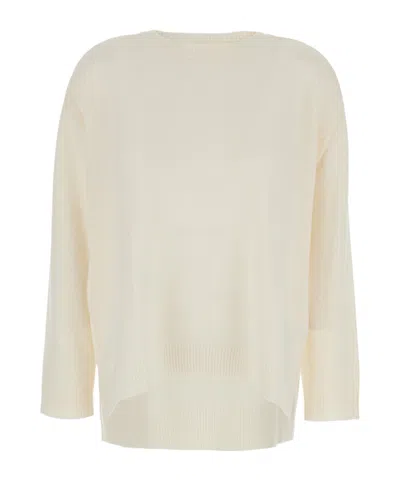 P.A.R.O.S.H P.A.R.O.S.H. ASYMMETRIC HEM WOOL SWEATER