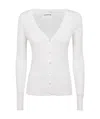 P.a.r.o.s.h Long-sleeved V-neck Knitted Cardigan In White