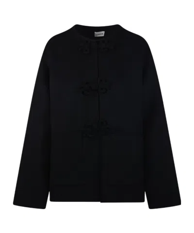 P.a.r.o.s.h Long-sleeve Casual Jacket In Black