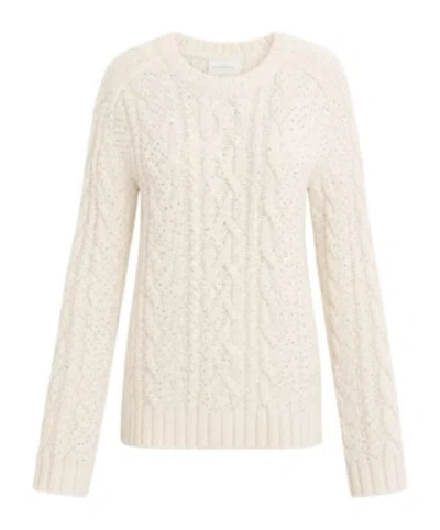 P.a.r.o.s.h Long-sleeve Crew-neck Sweater In White