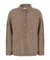 P.a.r.o.s.h Long-sleeve Open-front Cardigan In Brown