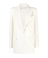 P.a.r.o.s.h Long-sleeve Single-breasted Blazer In White