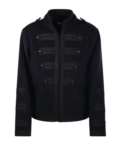 P.a.r.o.s.h Long-sleeve Stand-collar Jacket In Brown
