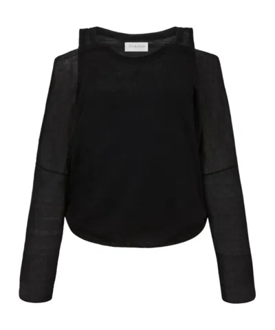 P.a.r.o.s.h Long-sleeve T-shirt In Black