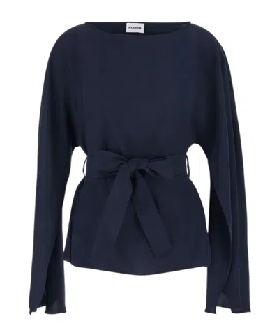 P.a.r.o.s.h Long-sleeve T-shirt In Blue