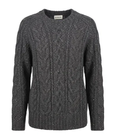 P.a.r.o.s.h . Long-sleeved Crewneck Jumper In Grey