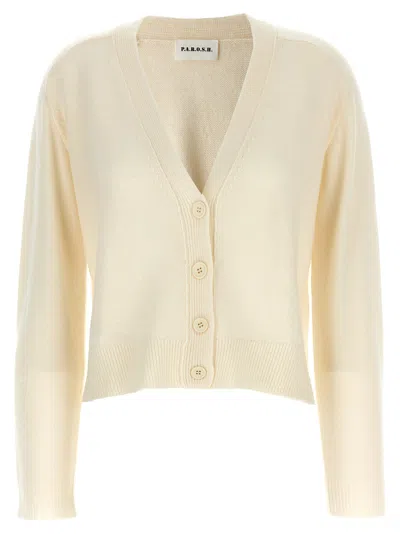 P.a.r.o.s.h Loos Cardigan In White