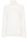 P.a.r.o.s.h . Relaxed Fit Turtleneck Sweater In White