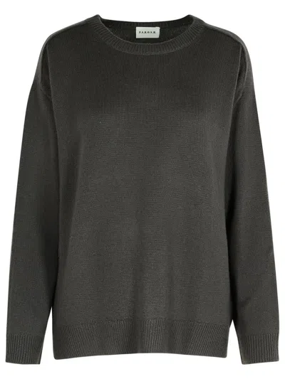 P.A.R.O.S.H P.A.R.O.S.H. 'LOOS' TURTLE-GREY WOOL BLEND SWEATER