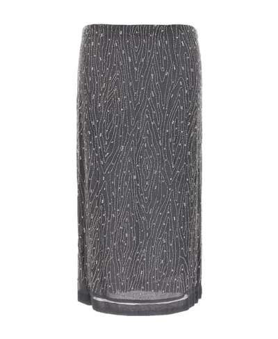 P.a.r.o.s.h Loose Waist Skirt In Black