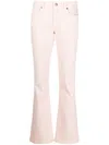 P.a.r.o.s.h Low-rise Bootcut Jeans In 粉色