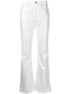 P.a.r.o.s.h Low-rise Bootcut-leg Jeans In White