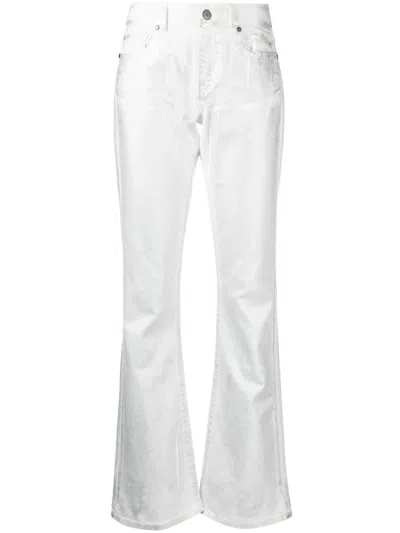 P.a.r.o.s.h Low-rise Bootcut-leg Jeans In White
