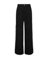 P.a.r.o.s.h Low-rise Wide-leg Jeans In Black
