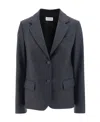 P.a.r.o.s.h P. A.r. O.s. H. Virgin Wool Blazer In Gray