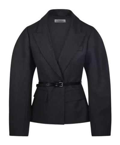 P.a.r.o.s.h . Ludy Belted Blazer In Black