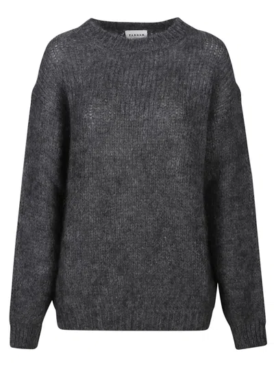P.a.r.o.s.h Lula Round Neck Sweater In Grigio Scuro
