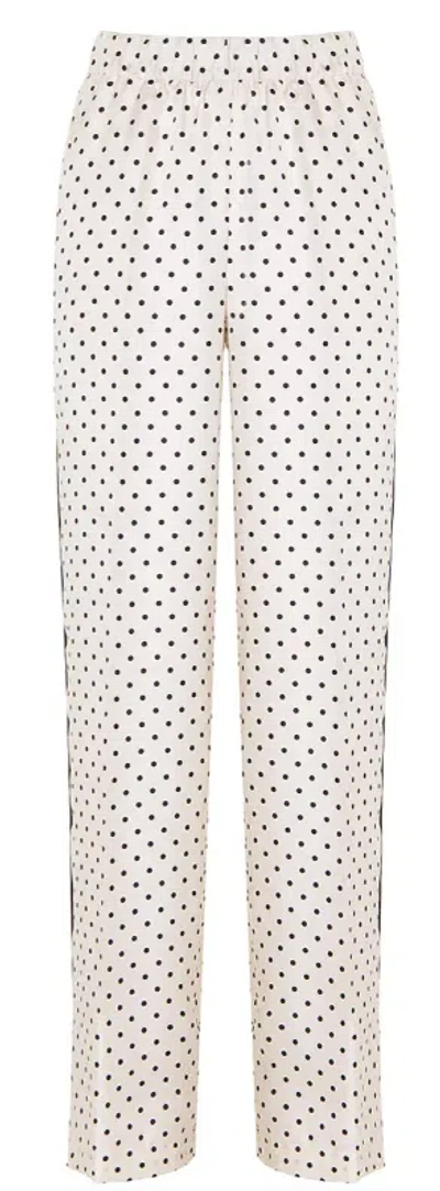 P.a.r.o.s.h Parosh Luxurious 100% Silk Trousers In White