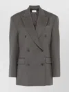 P.a.r.o.s.h Luxurious Wool Blend Blazer In Metallic