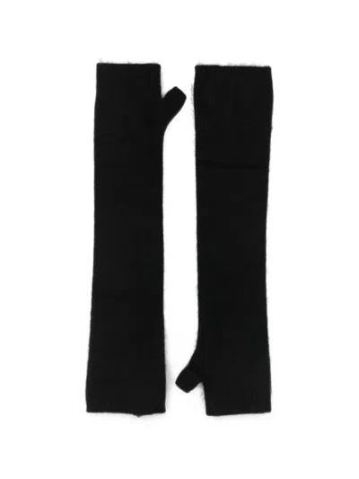 P.a.r.o.s.h Lyak Fingerless Gloves In Black