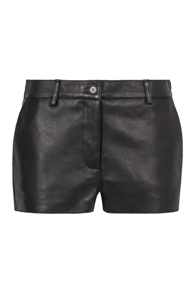 P.a.r.o.s.h . Maciock Leather Shorts