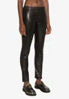 P.a.r.o.s.h Dark Brown Maciock Panelled Leggings In Brown