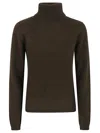 P.a.r.o.s.h Long-sleeved Turtleneck Sweater In Brown