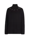P.a.r.o.s.h Maglia Con Ricamo Floreale Testa Di Moro In Black