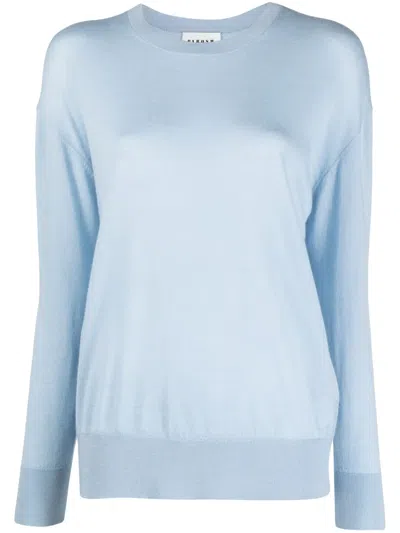 P.a.r.o.s.h Maglia Round-neck Fine-ribbed Jumper In Blau