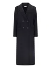 P.a.r.o.s.h Double Coat With All Over Rhinestone In Black  