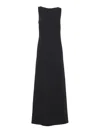P.a.r.o.s.h Maxi Dress With Unique Cut-out Detail In Black