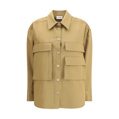 P.a.r.o.s.h P. A.r. O.s. H. Maxi Pockets Shirt In Brown