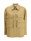 P.a.r.o.s.h P. A.r. O.s. H. Maxi Pockets Shirt In Brown
