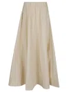 P.a.r.o.s.h Parosh Maxi Skirt With Gathered Elastic Waistband And Flowing Silhouette